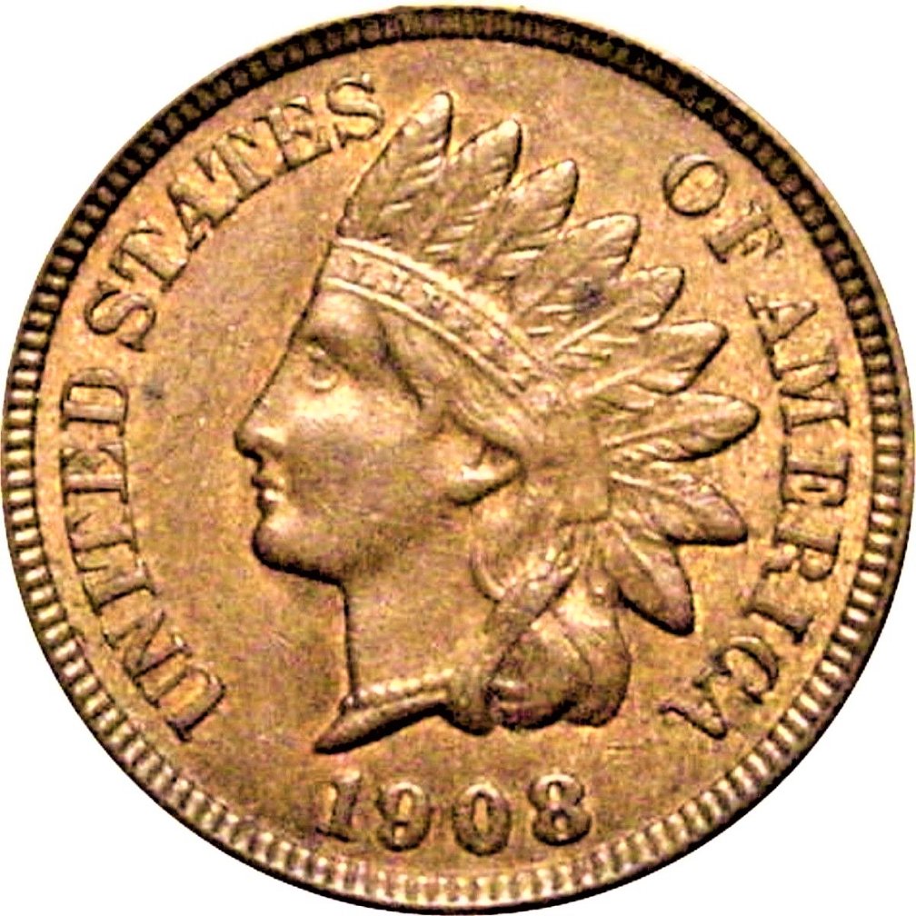 1908-Indian-Head-Cent-#4